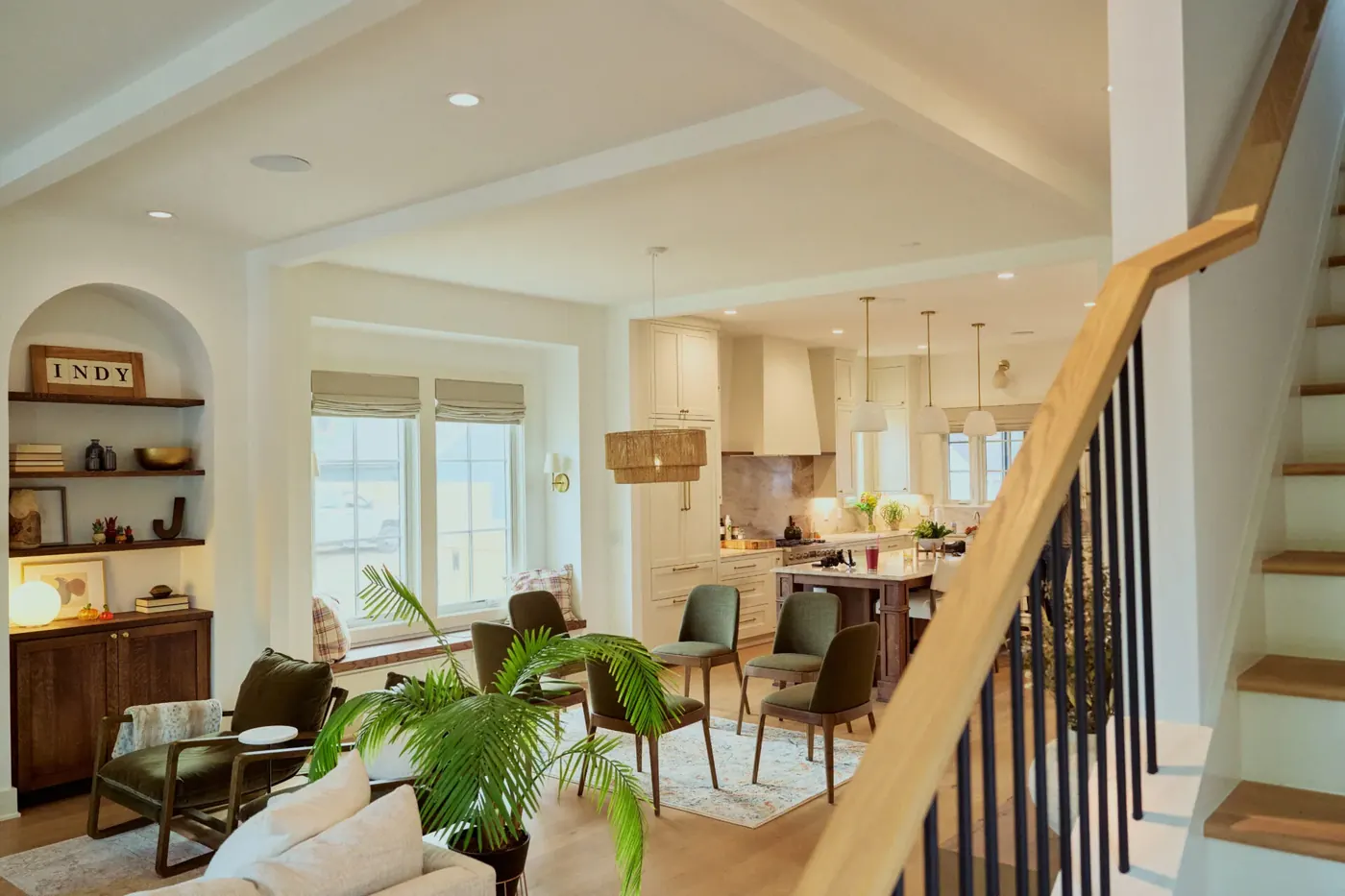 Cellular shades in a McCordsville living room
